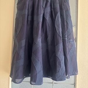 Badgley Mischka Navy Skirt Size 2